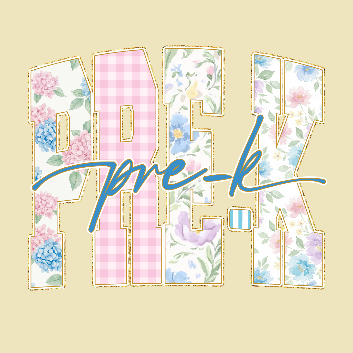 Floral Grade School Shirt - Back to School T-shirt