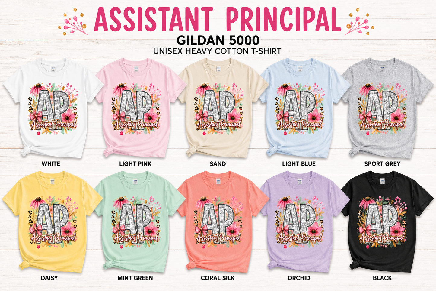 Assistant Principal - Polka Dot & Flowers