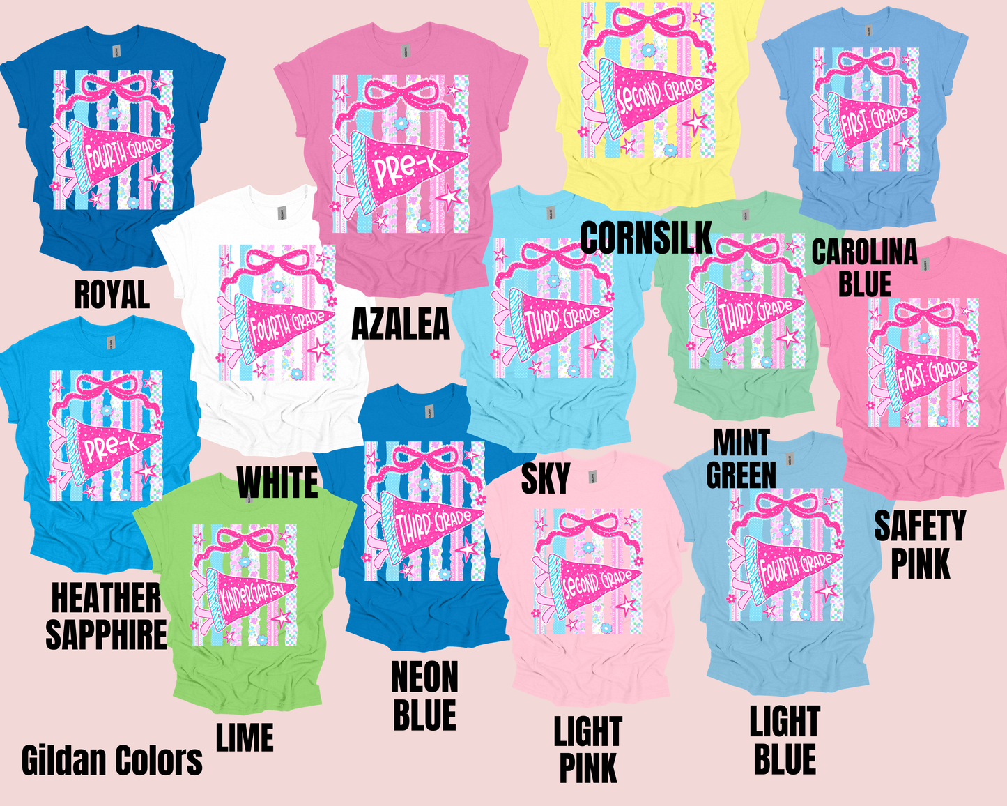 Floral Pennant Back-to-School Tee