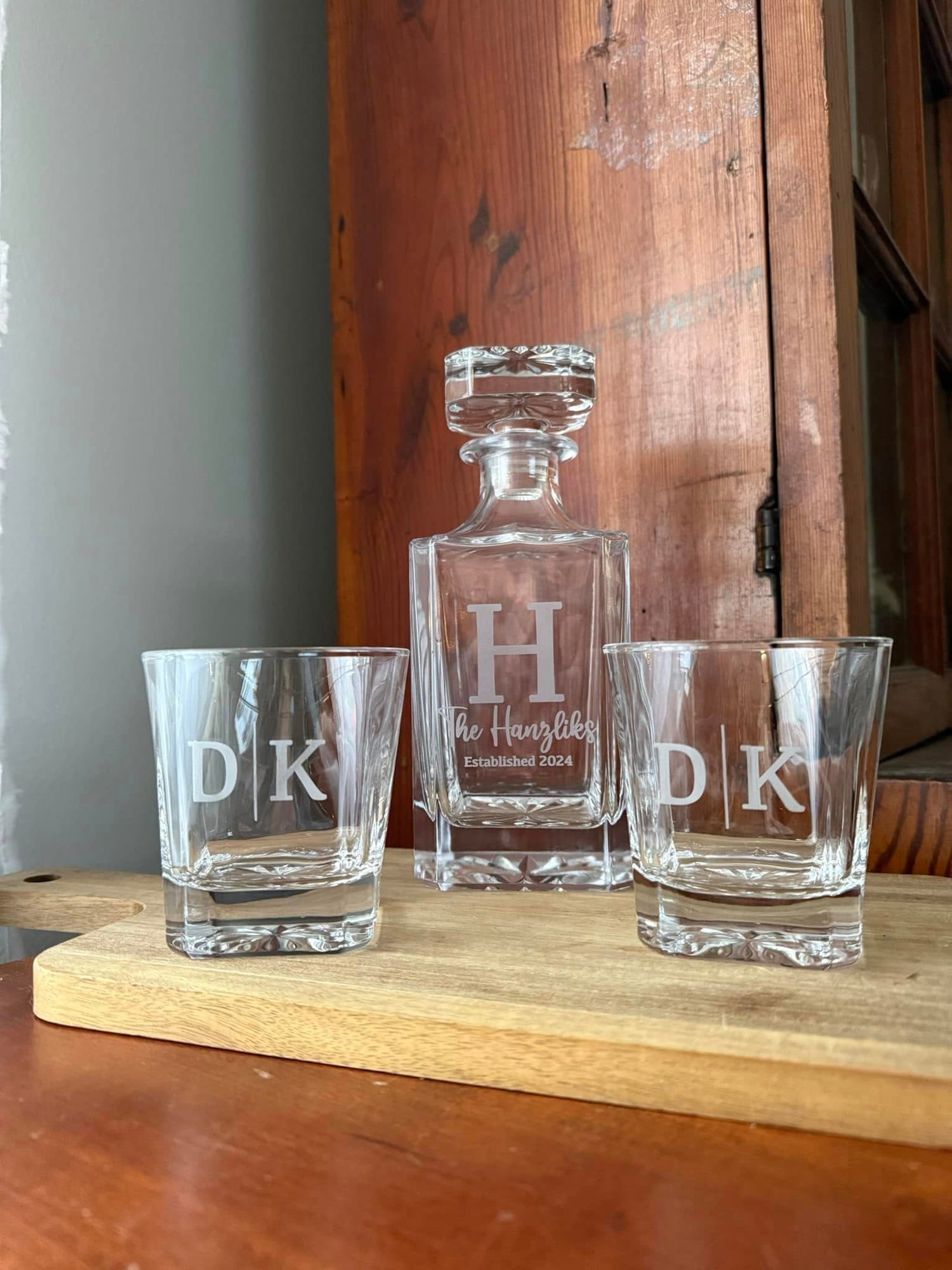 Custom Decanters & Glasses