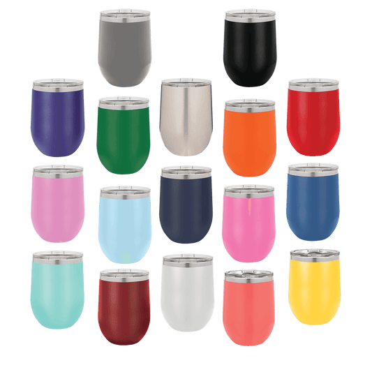 Polar Camel Stemless 12 oz Wine Tumbler with Lid