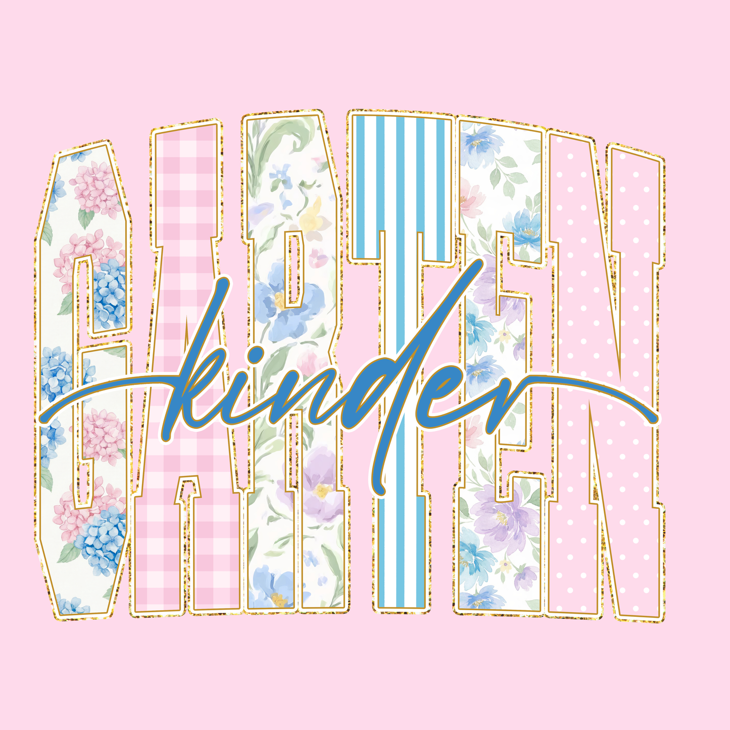 Floral Grade School Shirt - Back to School T-shirt