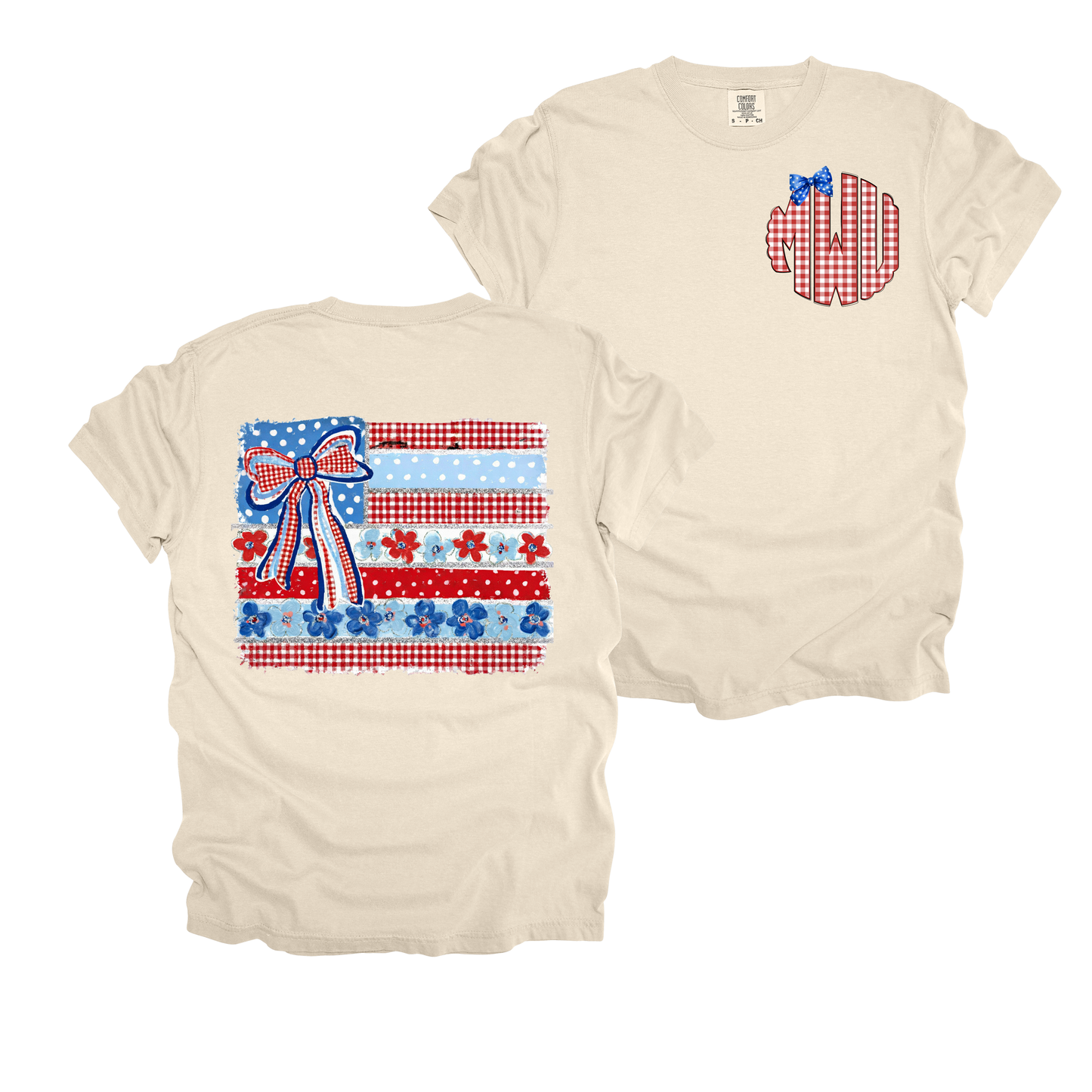 Patriotic Patchwork Flag Tee