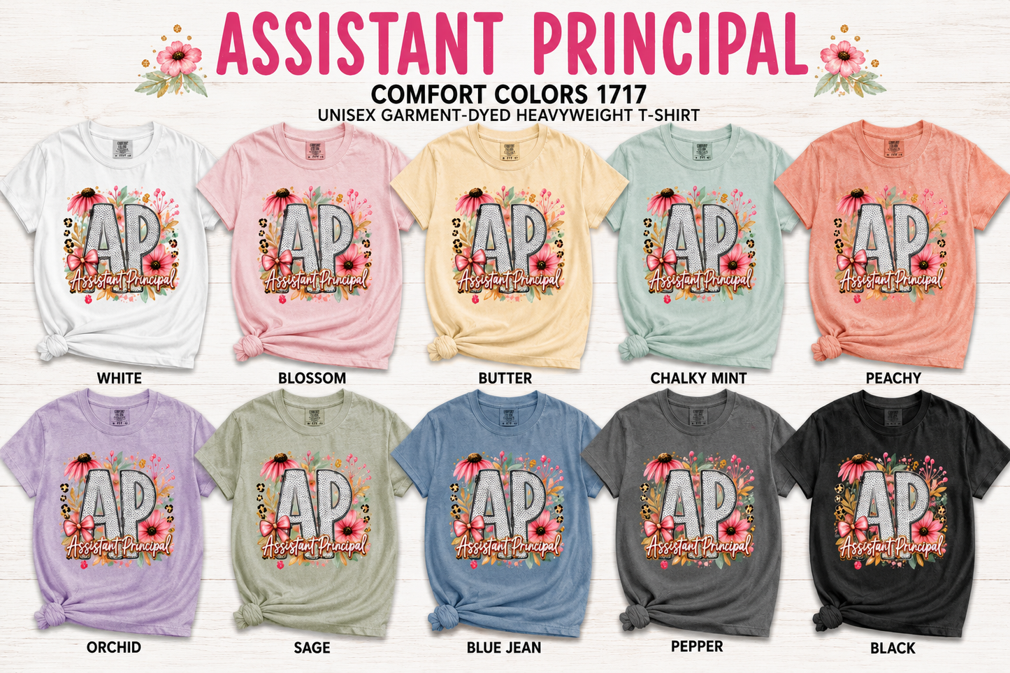 Assistant Principal - Polka Dot & Flowers