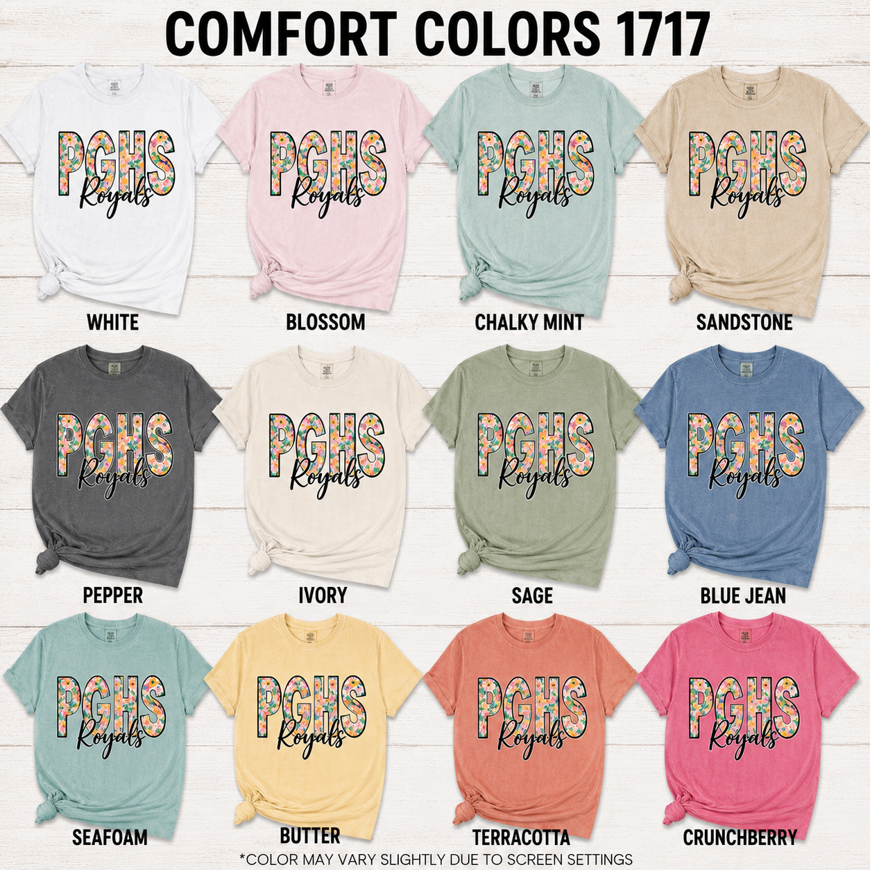 Floral School Shirt