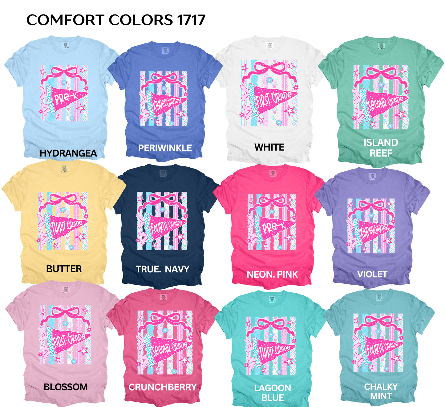 Floral Pennant Back-to-School Tee