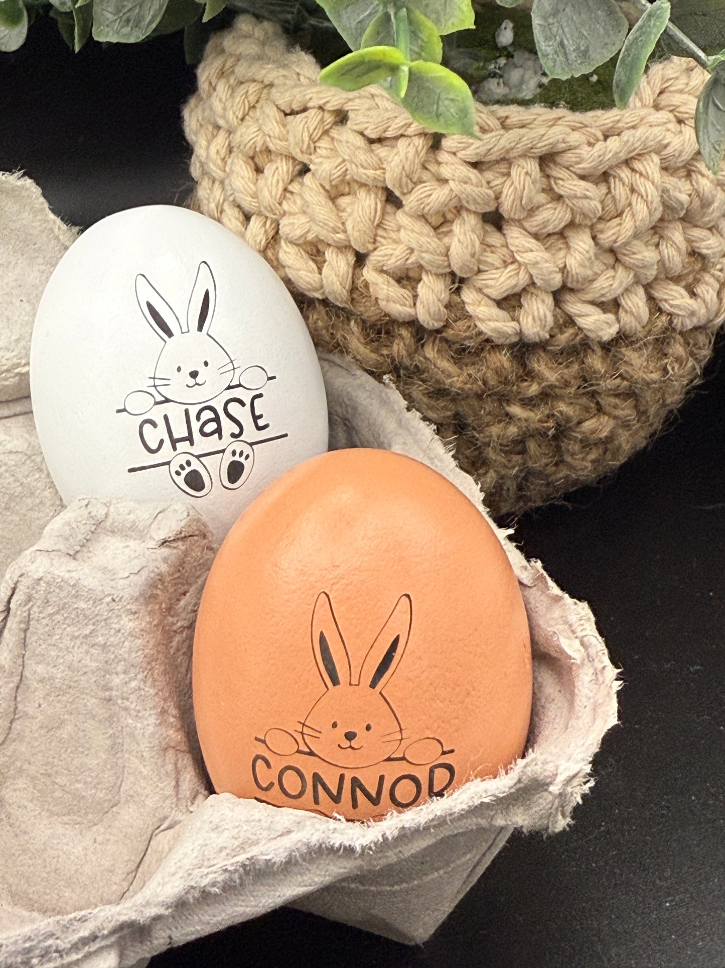 Personalized Engraved Wooden Easter Eggs 🐣✨