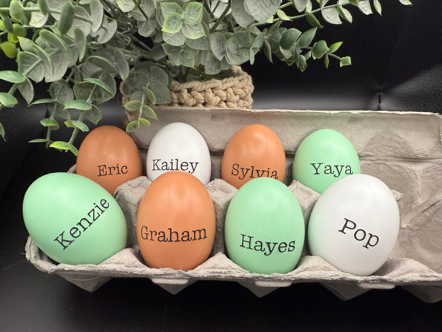 Personalized Engraved Wooden Easter Eggs 🐣✨