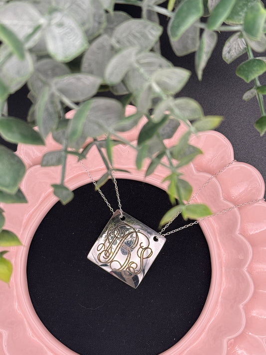 Square Pendant Necklace