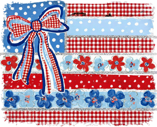 Patriotic Patchwork Flag Tee