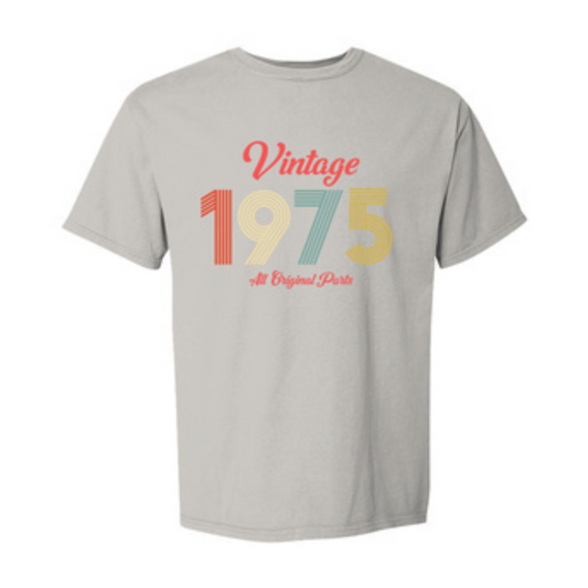Vintage 1975 Shirt - Hanes Comfort Wash T-Shirt