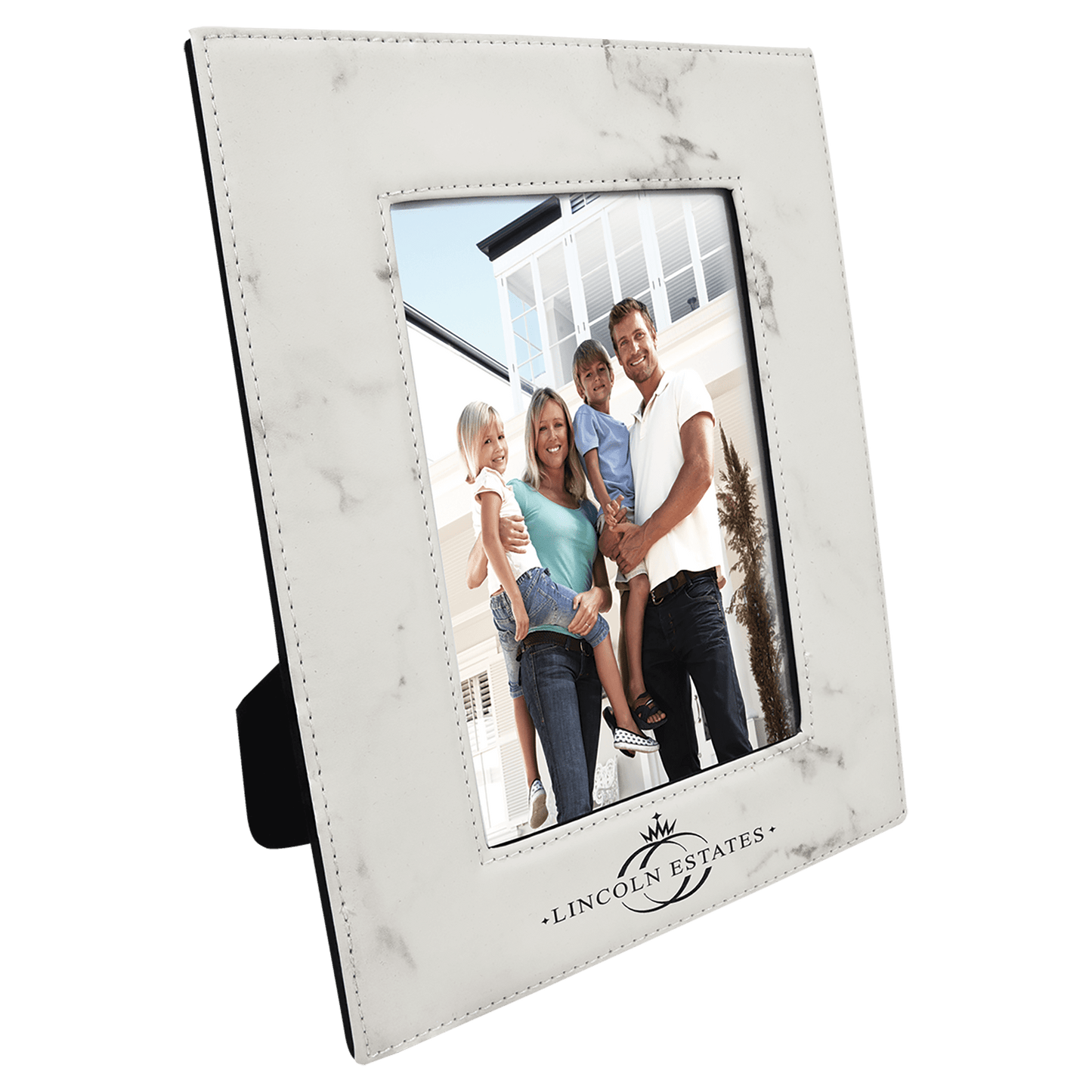 Personalized 4" x 6" Laserable Leatherette Photo Frame 📸✨